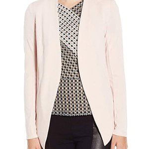 BCBGeneration Open Front Tuxedo Blazer pale pink L